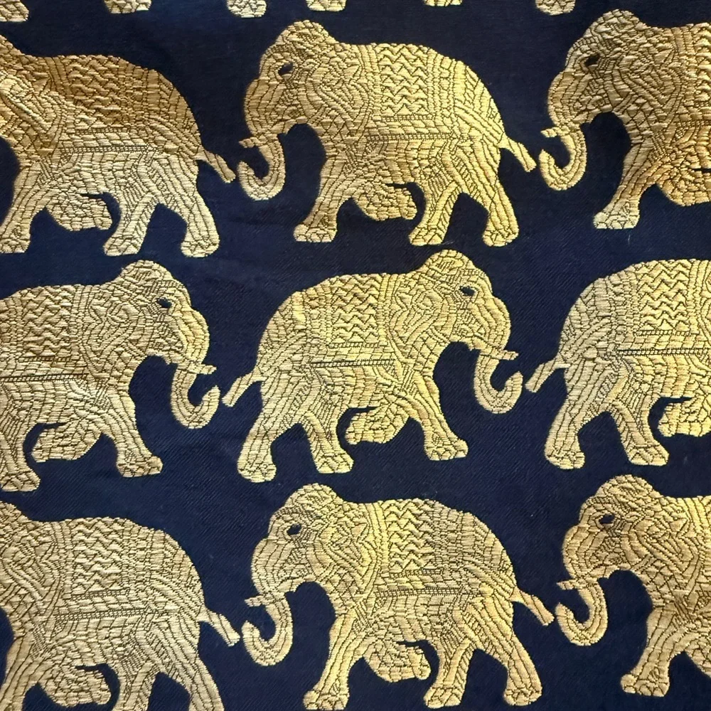 J CREW  Black and Gold Skirt - Origami in Elephant Parade SIZE: SMALL - Picture 3 of 8